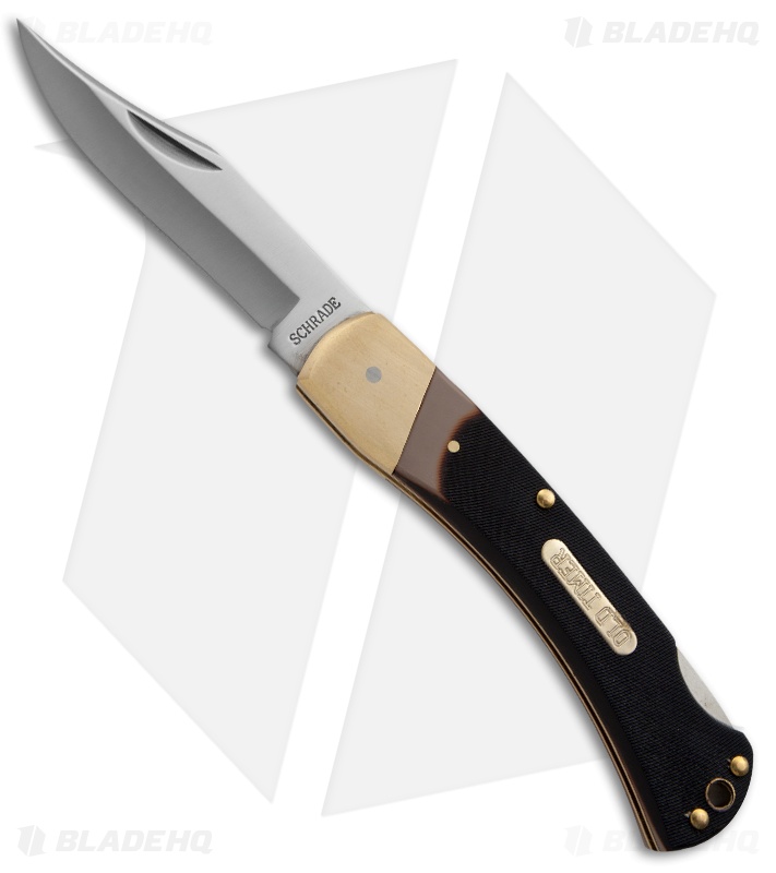 Old Timer Golden Bear Lockback Knife Sawcut 6OT - Blade HQ