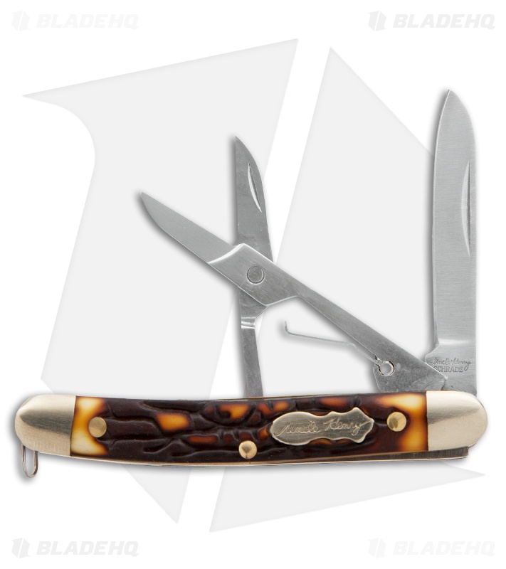 Schrade Uncle Henry Gambler Knife 2.75" Staglon 707UH