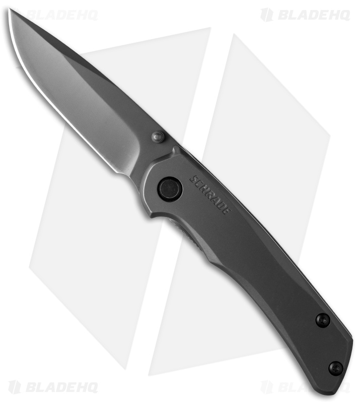 Schrade Folding Knife Frame Lock Titanium Coated (3.375" Gray) SCH311