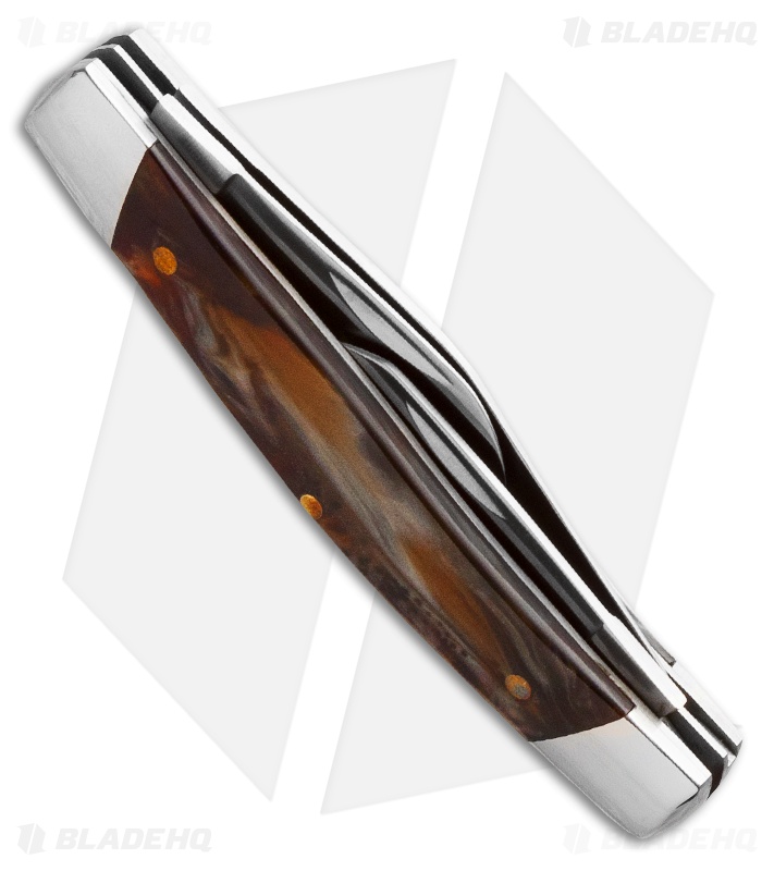 Schrade Imperial Stockman Knife 3.375" Red Swirl IMP16S