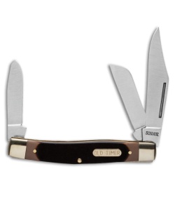 Old Timer Senior 3 Blade Knife 3.75" Sawcut Handle 8OT