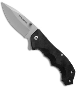 Schrade Folding Knife Black G-10 (3.5" Bead Blast) SCH109*DISC*