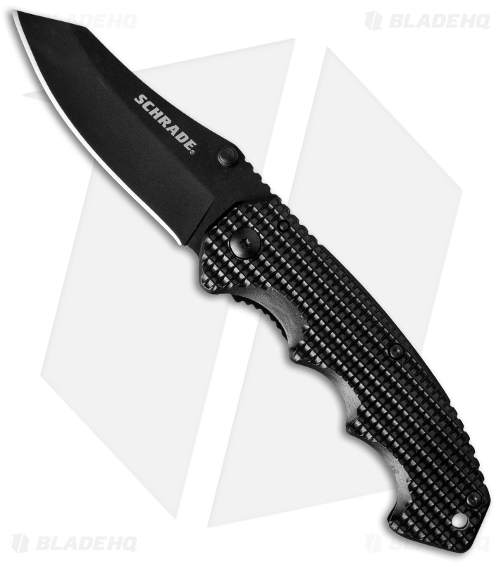 Schrade Liner Lock Knife Black (3" Black) SCH211