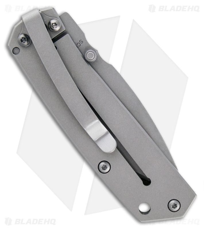 Schrade Mini Drop Point Frame Lock Knife (2.625" Gray Serr) SCH303MS