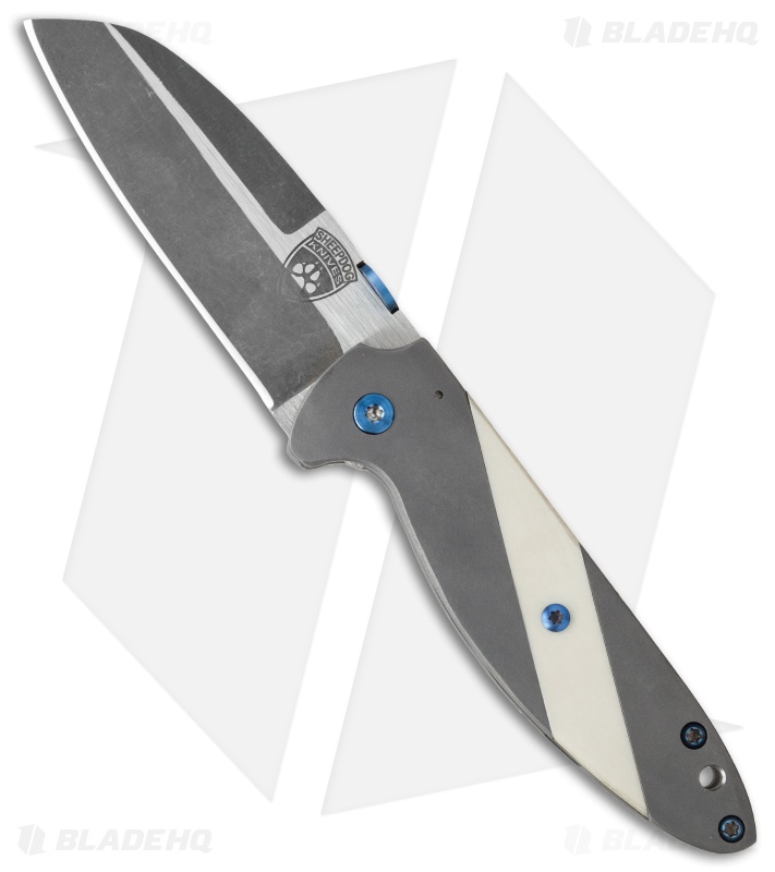 Sheepdog Knives Deviant Frame Lock Knife Ti/Micarta (2.875" Two-Tone)