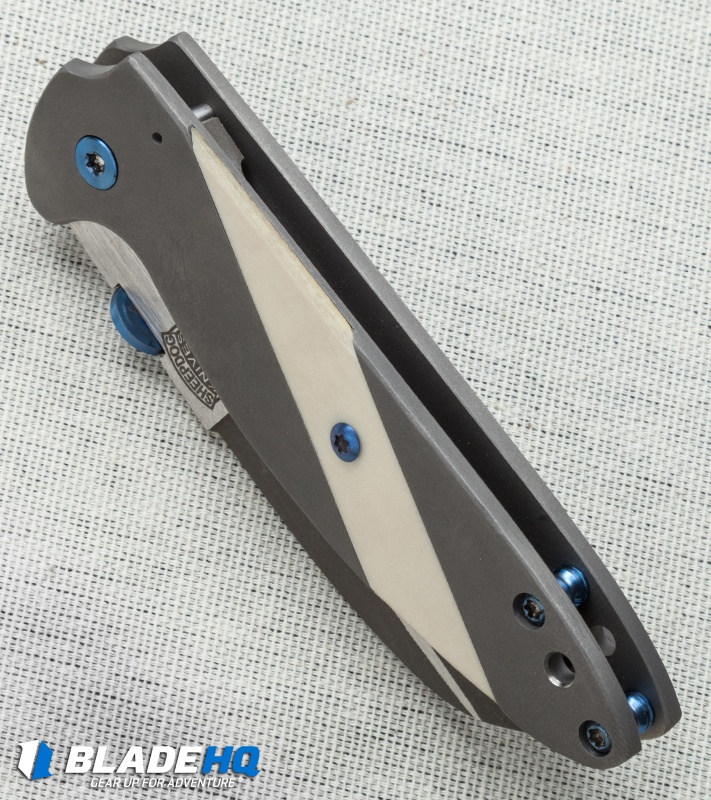 Sheepdog Knives Deviant Frame Lock Knife Ti/Micarta (2.875" Two-Tone)