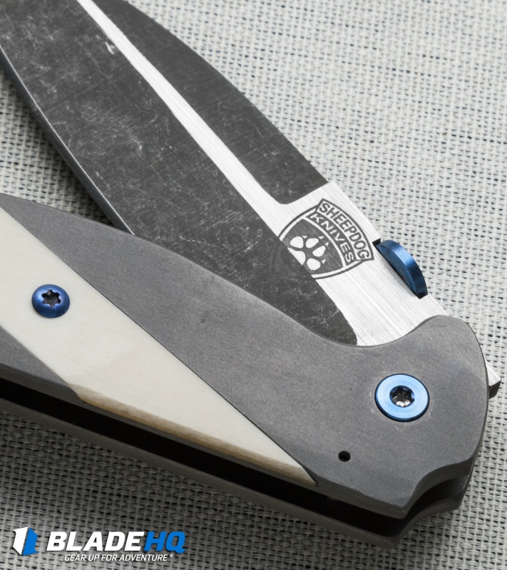 Sheepdog Knives Deviant Frame Lock Knife Ti/Micarta (2.875" Two-Tone)