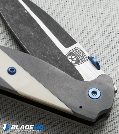 Sheepdog Knives Deviant Frame Lock Knife Ti/Micarta (2.875" Two-Tone)