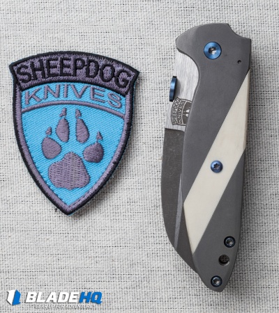 Sheepdog Knives Deviant Frame Lock Knife Ti/Micarta (2.875" Two-Tone)