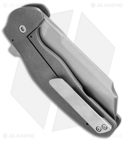 Sheepdog Knives C01C Frame Lock Knife SW Titanium (3.1" Stonewash)