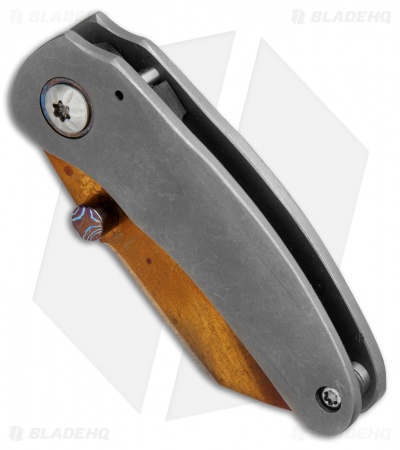 Sheepdog Knives Delinquent Frame Lock Knife Titanium (2" Copper)
