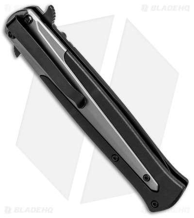 M&P Dagger Liner Lock Knife Gray Steel/Black GRN (3.8" Black) 1085898