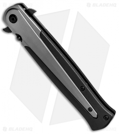 M&P Dagger Liner Lock Knife Gray Steel/Black GRN (3.8" Black) 1085898