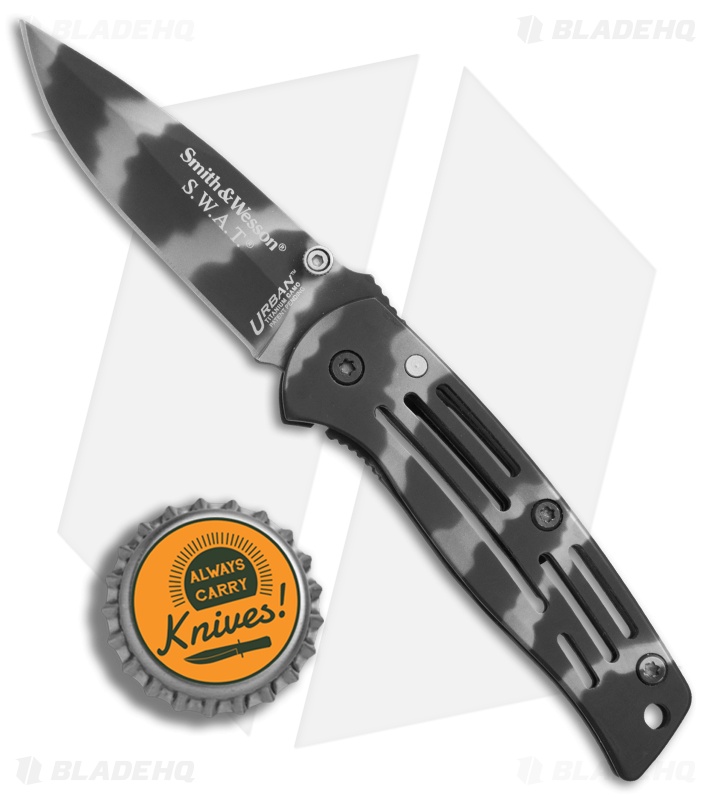 Smith & Wesson Baby Urban Frame Lock Knife Urban Camo (2.6" Camo) SW3300C