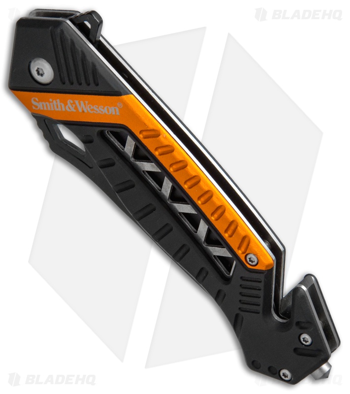 Smith & Wesson Rescue Liner Lock Knife Black/Orange (3.5
