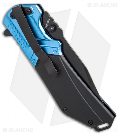 Smith & Wesson M&P Liner Lock Clip Point Knife Black/Blue (3.6" Black Serr)