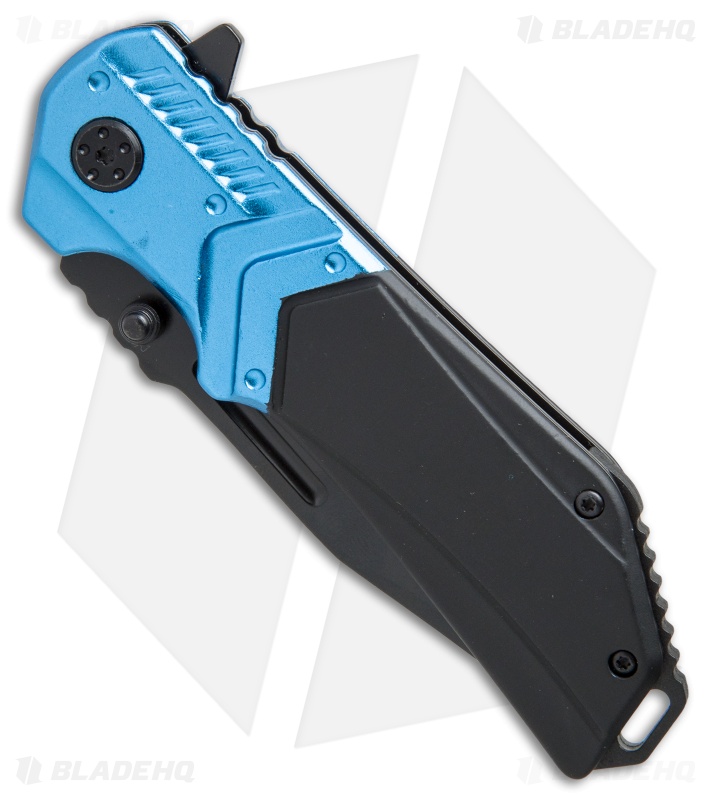 Smith & Wesson M&P Liner Lock Clip Point Knife Black/Blue (3.6" Black Serr)