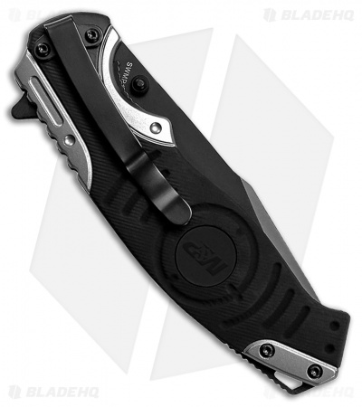 Smith & Wesson M&P Liner Lock Knife Gray/Black (3.4" Black Serr) SWMP13GS