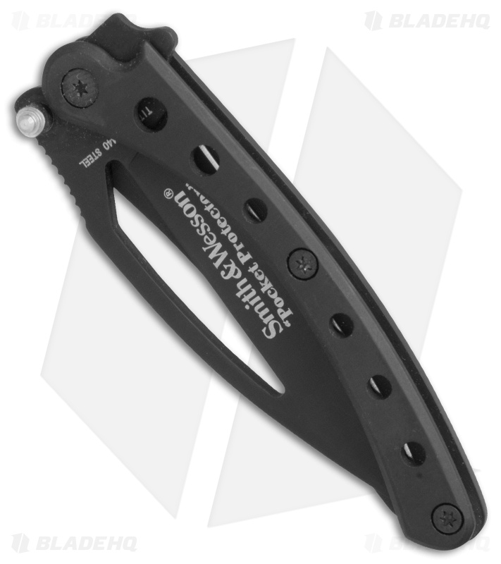 Smith & Wesson Pocket Protector Frame Lock Knife Black (2.625" Black)