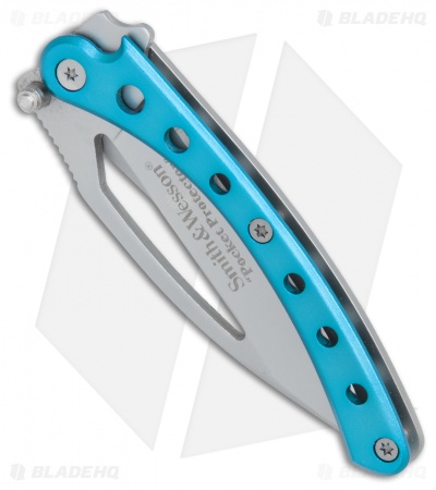 Smith & Wesson Pocket Protector Frame Lock Knife Blue (2.625" Gray)