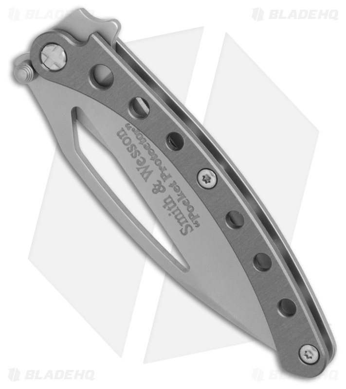 Smith & Wesson Pocket Protector Frame Lock Knife Gray (2.625" Gray)