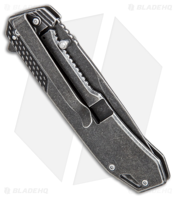 Smith & Wesson Liner Lock Knife Tan G-10 (3.5" Black Stonewash) SW609