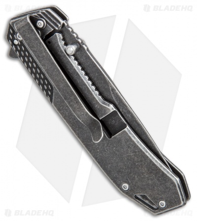 Smith & Wesson Liner Lock Knife Tan G-10 (3.5" Black Stonewash) SW609