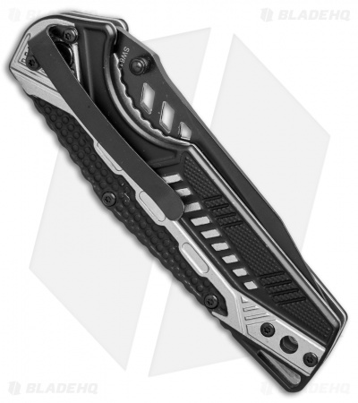 Smith & Wesson Liner Lock Tanto Knife Gray/Black (3.5" Black Serr) SW612S