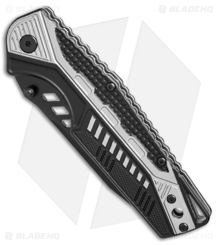 Smith & Wesson Liner Lock Tanto Knife Gray/Black (3.5" Black Serr) SW612S