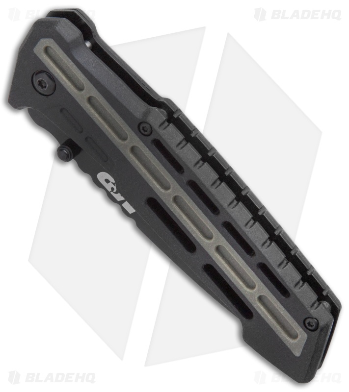 Smith and Wesson AR Overmold Liner Lock Knife Black/Green Overmold (3.5" Black)
