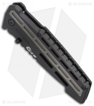 Smith and Wesson AR Overmold Liner Lock Knife Black/Green Overmold (3.5" Black)
