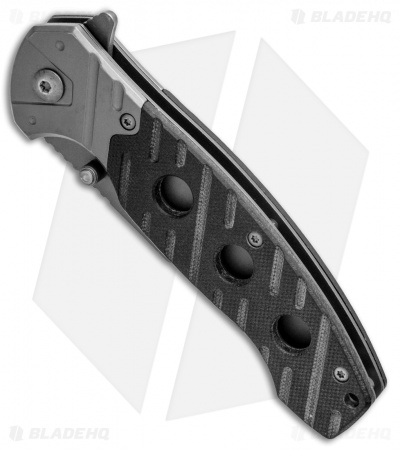Smith & Wesson Clip Liner Lock Knife Black G-10 (3.5" Gray) 1100062