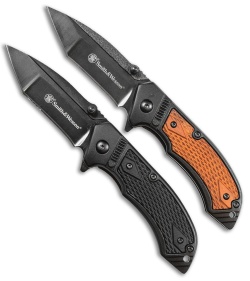 Smith & Wesson 2-Piece Pistol Grip Folding Knife Combo Set 1085962