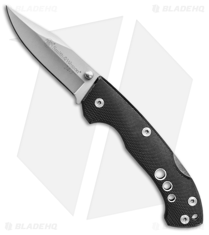 Smith & Wesson CK109 Drop Point Lock Back Folding Knife (Satin Plain)