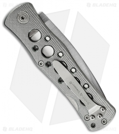 Smith & Wesson Extreme OPS CK6AEU Lock Back Folding Knife Silver (Satin Plain) 
