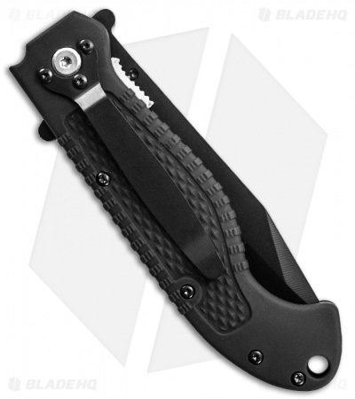 Smith & Wesson Special Tactical Tanto Liner Lock Knife (3.5" Black Serr) 