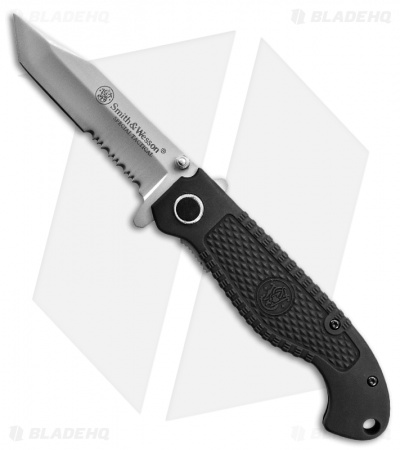 Smith & Wesson Special Tactical Tanto Liner Lock Knife (3.5" Satin Serr) 