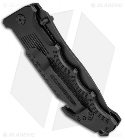 Smith & Wesson Border Guard Folding Knife (4.375" Black Serr) SWBG1S