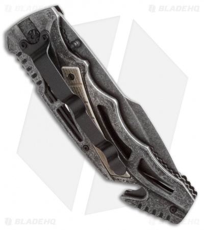Smith & Wesson Border Guard 7 Liner Lock Knife (4.375" Black SW) SWBG7