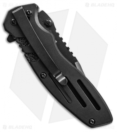 Smith & Wesson Extreme OPS Clip Point Folding Knife (Black Serr) SWA24S