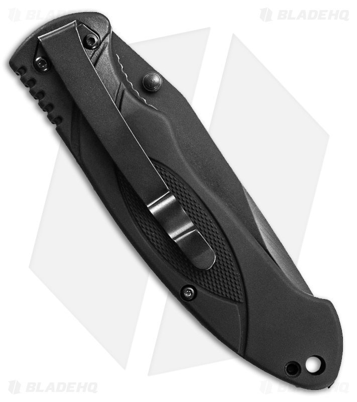Smith & Wesson Extreme OPS Clip Point Folding Knife (Black Plain) SWA25