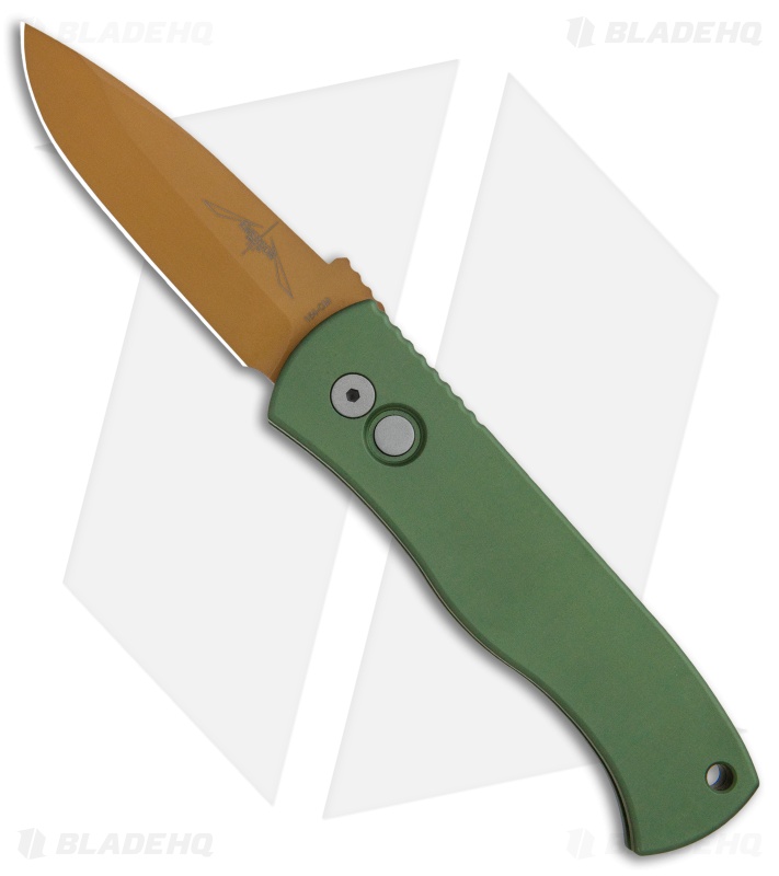 Emerson Pro-Tech Desert Warrior CQC-7 Drop Automatic Knife (3.25" Two-Tone)