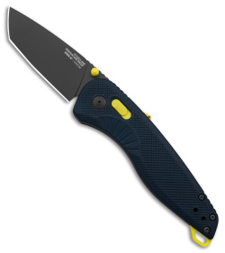 SOG Aegis AT XR Assisted Knife Tanto Indigo/Acid Yellow GRN (3.1" Ti Nitride)