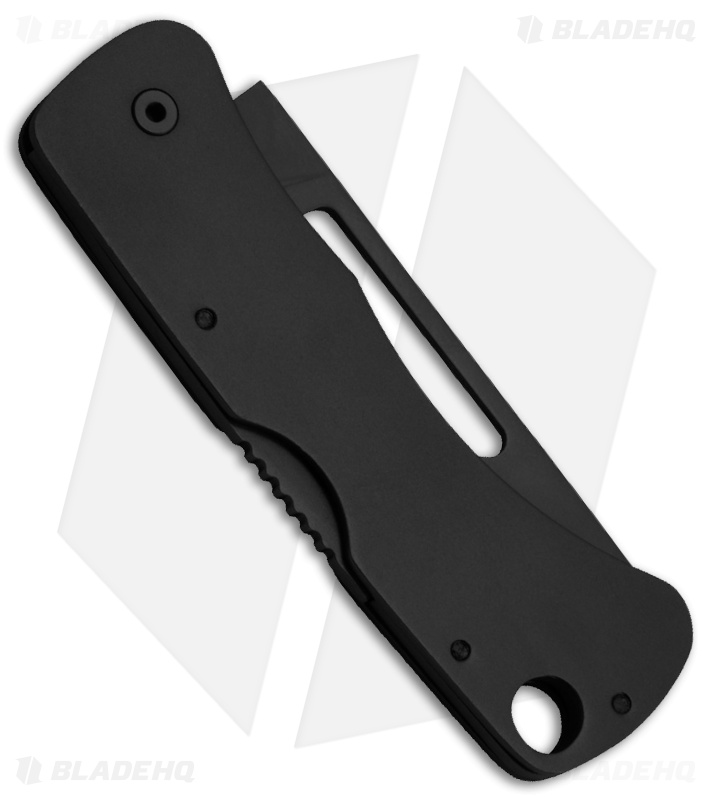 SOG Centi II Lock Back Keychain Knife Black Stainless Steel (2.1" Black)