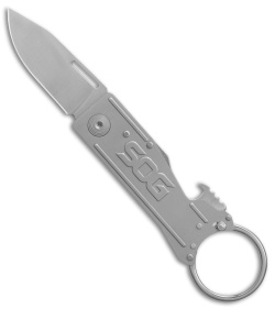 SOG Keytron Keychain Knife (1.9" Stonewash) KT1001-CP