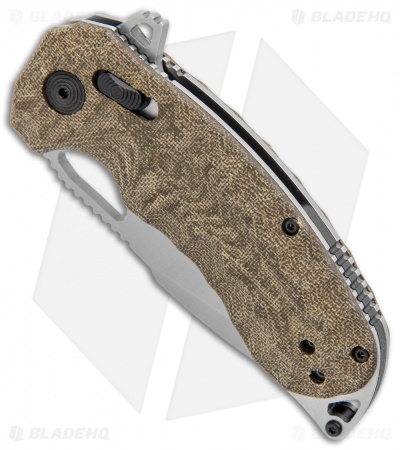 SOG KIKU XR XR-Lock Knife Natural Linen Micarta (3" Satin)
