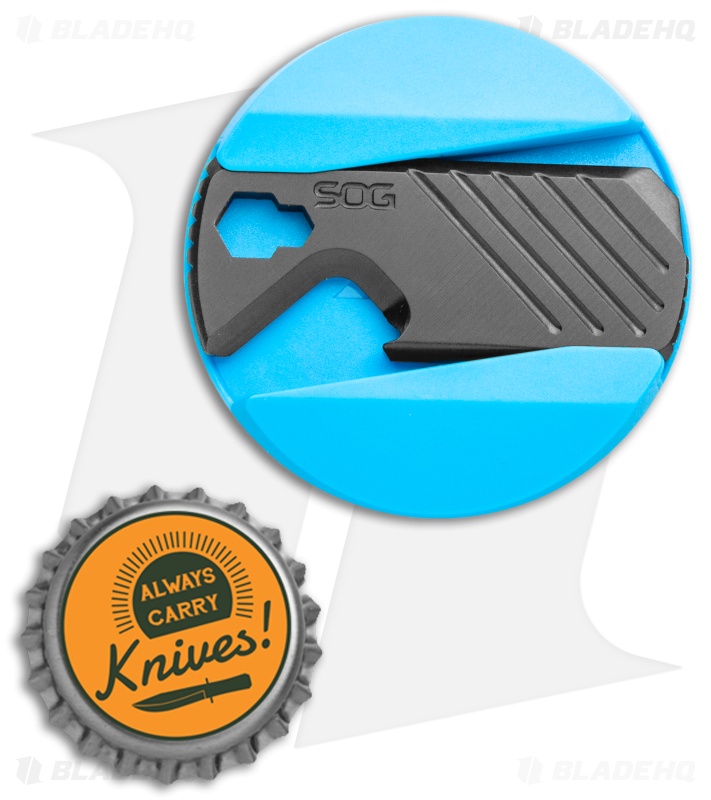 SOG PopGrip Multi-Tool Civic Cyan Blue + Black 805105