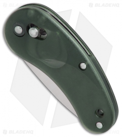 SOG Sculptura Drop Point Arc-Lock Knife Green Zytel (2" Satin)
