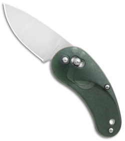 SOG Sculptura Drop Point Arc-Lock Knife Green Zytel (2" Satin)