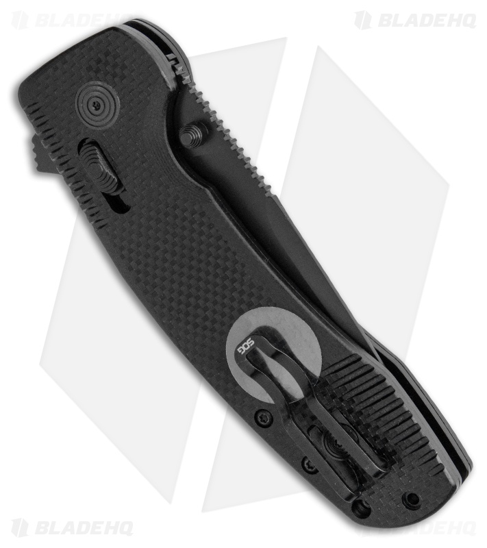 SOG-TAC XR Lock Knife Blackout Black G-10 (3.4" Black)